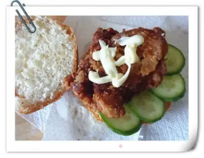Make Chicken Leg Burger step 8