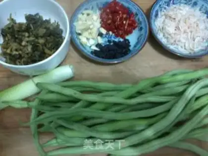 Make Shrimp bean horns step 0
