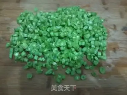 Make Shrimp bean horns step 1