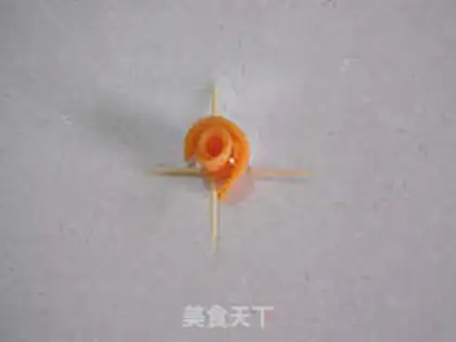 Make Carrot roses step 8