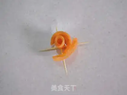 Make Carrot roses step 9