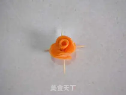 Make Carrot roses step 10