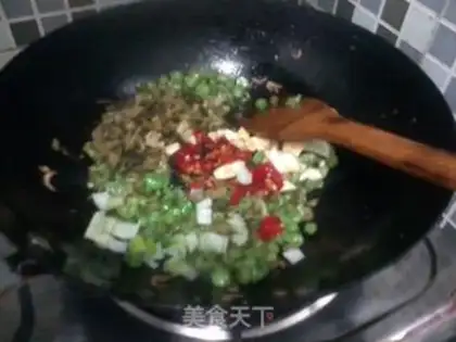Make Shrimp bean horns step 4
