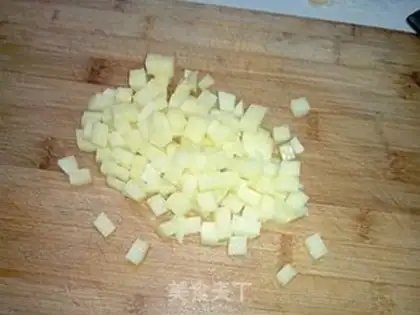 Make Potato beef salad step 1