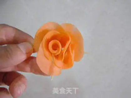 Make Carrot roses step 13