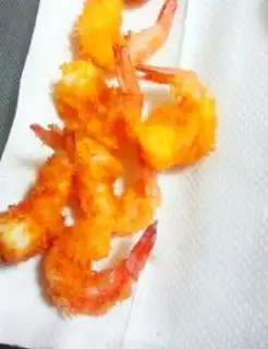 Make The salad opens the back shrimp step 7