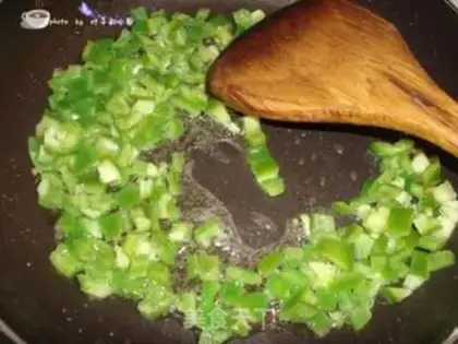Make Corn grains of ham step 6