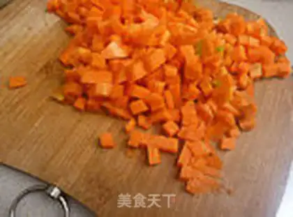 Make Ham and rice step 2