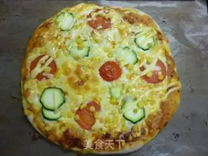 Make Vegetable pizza step 5