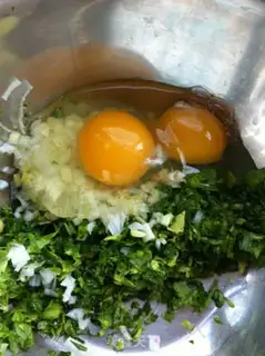 Make Celery eggcake step 2