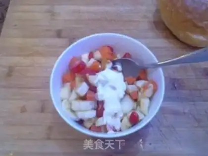 Make Fruit burger step 2