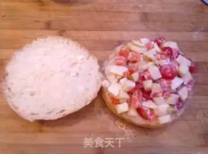 Make Fruit burger step 4