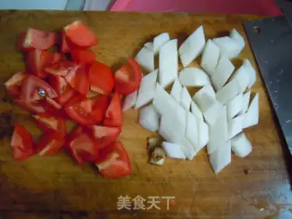 Make The radish, the red cow step 2