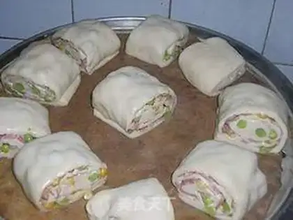 Make Bacon pea roll step 7