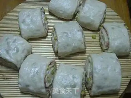Make Bacon pea roll step 8