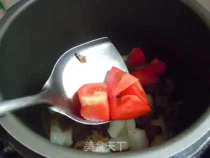Make The radish, the red cow step 7
