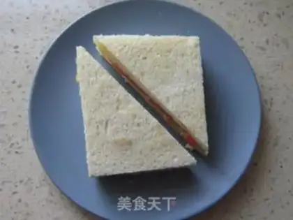 Make Ham salad sandwich step 7