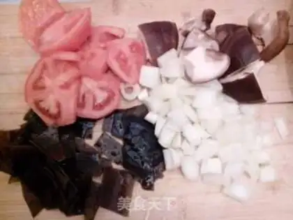 Make Seaweed tofu soup step 1