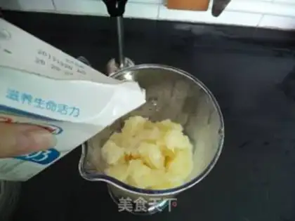 Make Blueberry mashed potatoes step 5