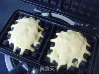 Make Blueberry jam waffles step 6