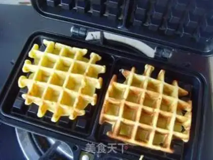 Make Blueberry jam waffles step 7