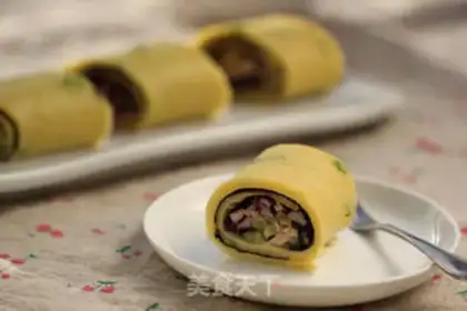 Make Tuna egg burrito step 13