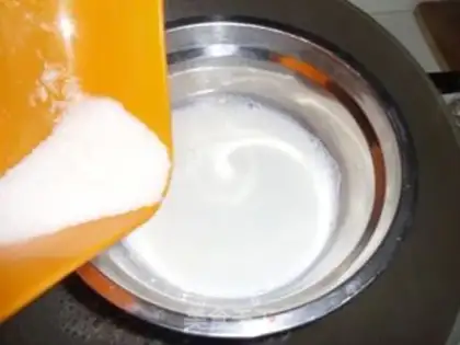 Make Blueberry jelly cheese step 2