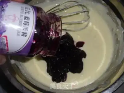 Make Blueberry jelly cheese step 4