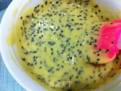 Make Black sesame cake roll step 6