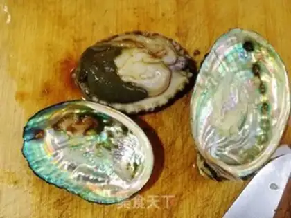 Make Garlic fans steam little abalone step 1