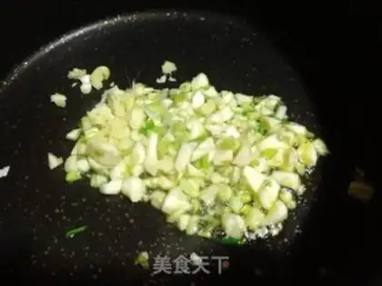 Make Garlic fans steam little abalone step 4