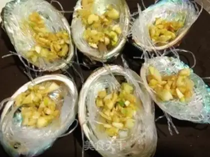 Make Garlic fans steam little abalone step 7