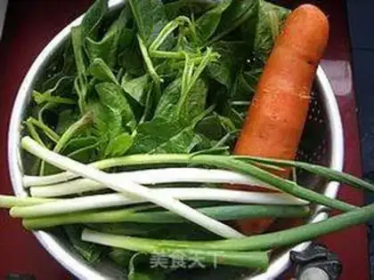 Make Spinach carrot pancakes step 0