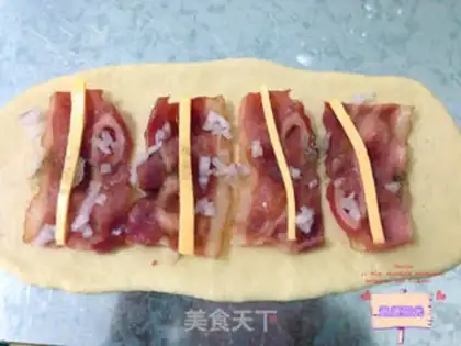 Make Cheese bacon pizza step 6