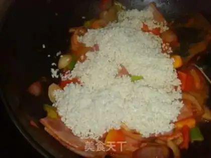 Make Pumpkin rice step 6