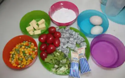 Make Fruit salad puff step 0