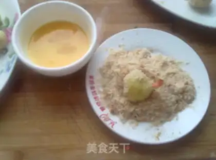 Make Salad potato shrimp ball step 7