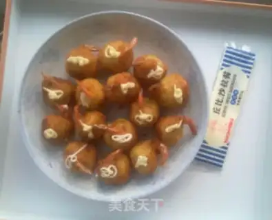 Make Salad potato shrimp ball step 10
