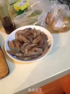 Make Garlic shrimp step 1