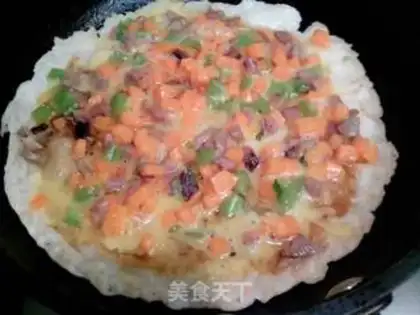 Make Ham egg pizza step 11