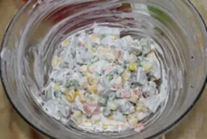 Make Fruit salad puff step 16