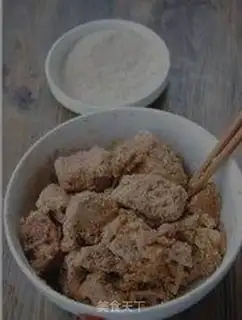 Make Peanut powder evaporation ribs step 3