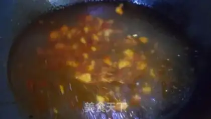 Make Gold needle, fat cow soup step 4