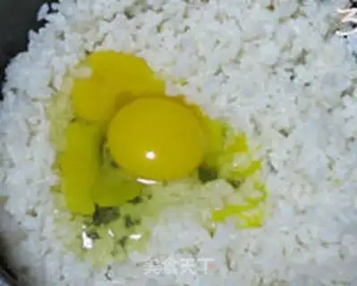Make Ham salad and rice step 2