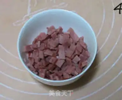 Make Ham salad and rice step 3