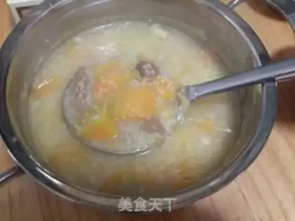 Make Pumpkin chestnut porridge step 8
