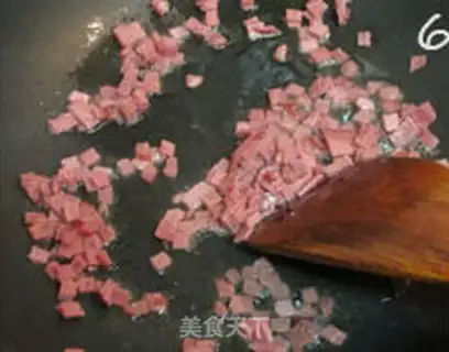 Make Ham salad and rice step 5
