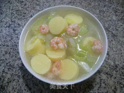 Make Shrimp bean curd soup step 10