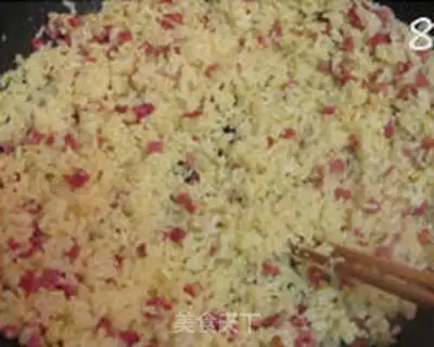 Make Ham salad and rice step 7