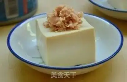 Make Japanese tuna tofu step 2